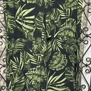 Like an Angel Tropical Leaf Wide Leg Pants